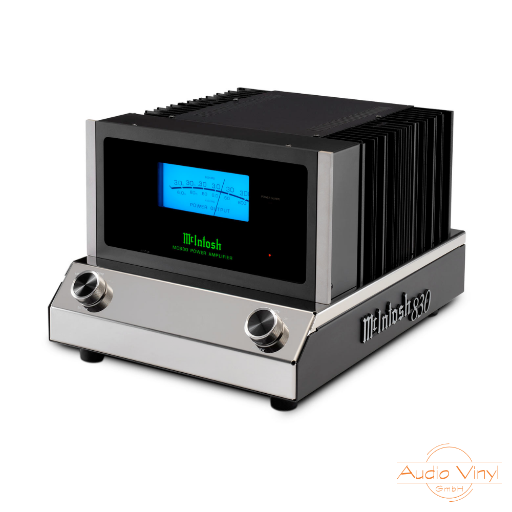 McIntosh MC830 1-Channel Solid State Amplifier Angled